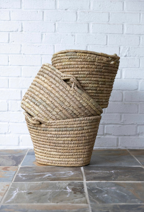 Handwoven Basket with Handle