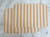 Beige and White Placemat