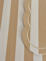 Beige and White Placemat