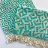 Turquoise Turkish Hand Towel