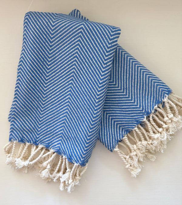 Royal Blue Hand Turkish Towel