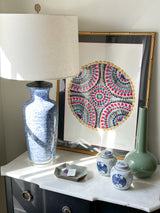 Pair of Ginger Jars with Crane