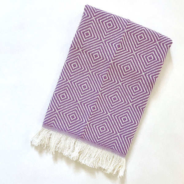 Purple Turkish Hand Towel