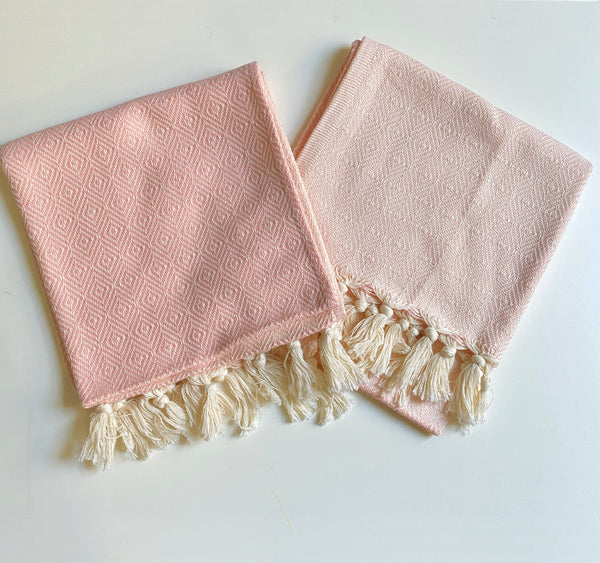 Peach + Pink Hand Towel